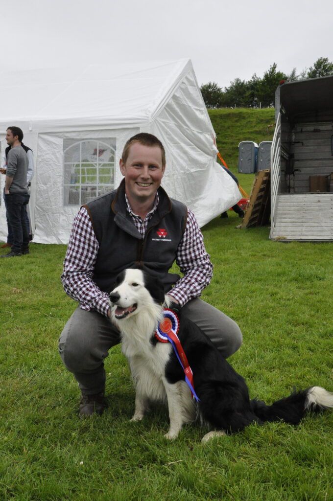 Overall dog champion Bill the collie with owner Robert Campbell from Lochgilphead.