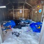 Lochaber Mountain Rescue Team (LMRT) was left angry at the condition in which the summit shelter atop Ben Nevis was left. Photograph: LMRT. NO F13 summit shelter