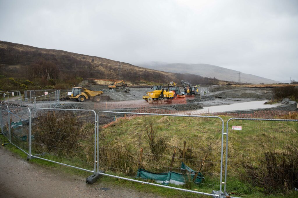 Work under way in Fort William's Angus Crescent this week. Photograph: Abrightside Photography. NO F14 Angus Crescent development-4