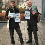 Scottish Greens co-leader, Patrick Harvie, joined Dr Kate Willis on the campaign trail recently. NO F15 PH leaflets cropped