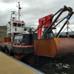 The dredging vessel, Coastbuster II, in Loch Linnhe this week. NO F22 dredging
