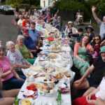 Residents of Lochaber Crescent in Kinlochleven came together for a street party which involved a series of fun games such as Royal bingo and pass the parcel. Photograph: Iain Ferguson, alba.photos NO F23 Jubilee Kinlochleven Street Party