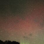 Stars and aurora as seen from Gigha in November 2021. Photograph: Keith Wilson.