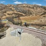 Work has now been completed on rail improvement works at Lochailort. NO F32 Mallaig railway line