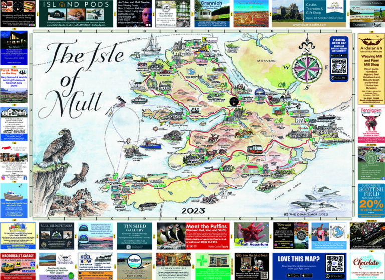 Isle of Mull and Mull and Iona Maps 2023 - The Oban Times