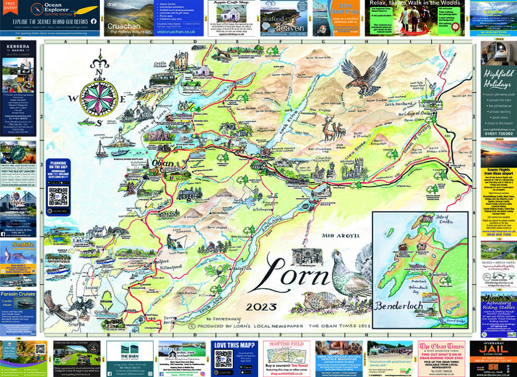 Oban and Lorn Map 2023