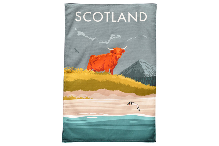Scottish Highlands Tea Towel
