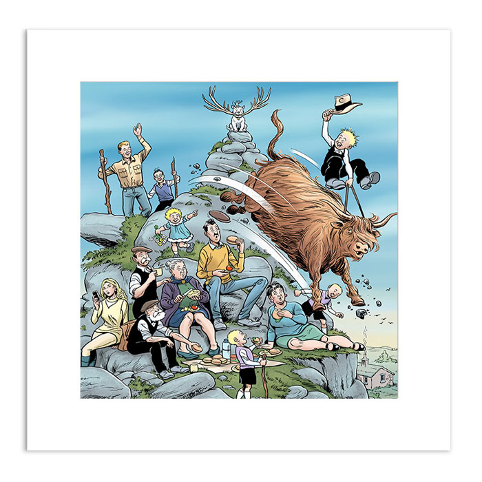 The Broons & Oor Wullie In The Highlands Print