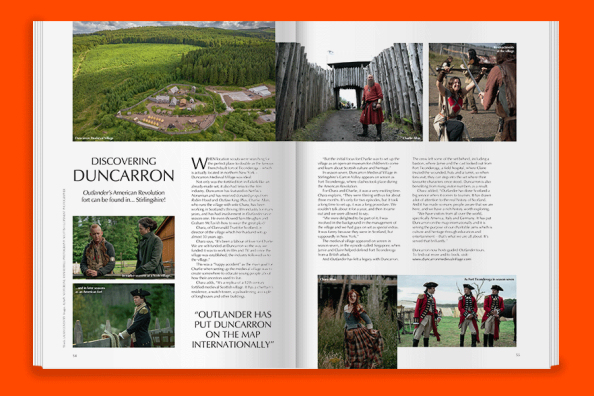 Inside spread taken from Outlander Uncovered (DC Thomson)