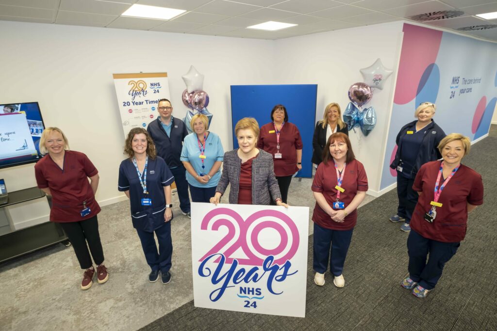 NHS 24 celebrates 20th anniversary of day and night telephone support