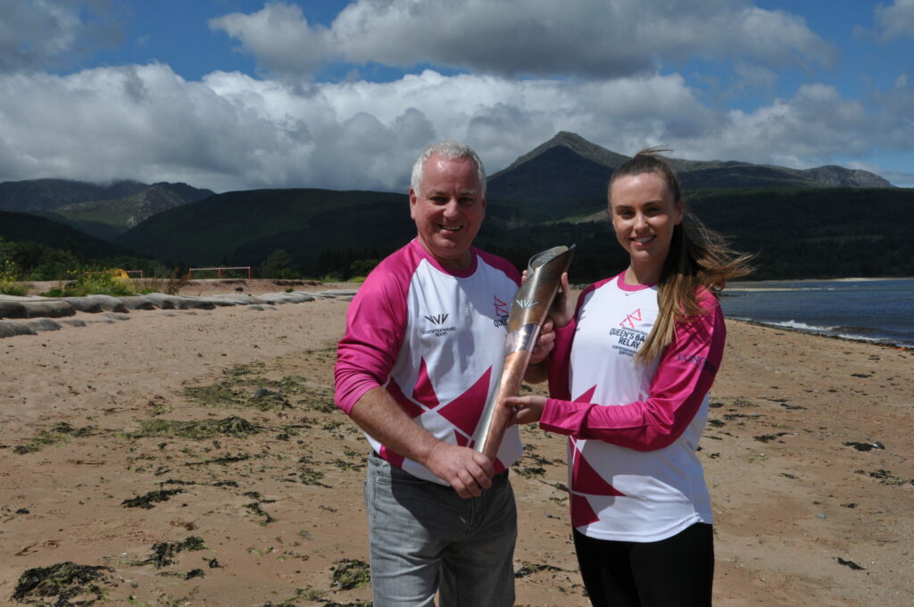 Queen’s Baton Relay celebration on Arran Queen’s Baton Relay celebration on Arran