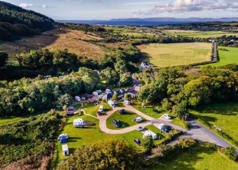 Popular Shiskine campsite for sale Arran Banner