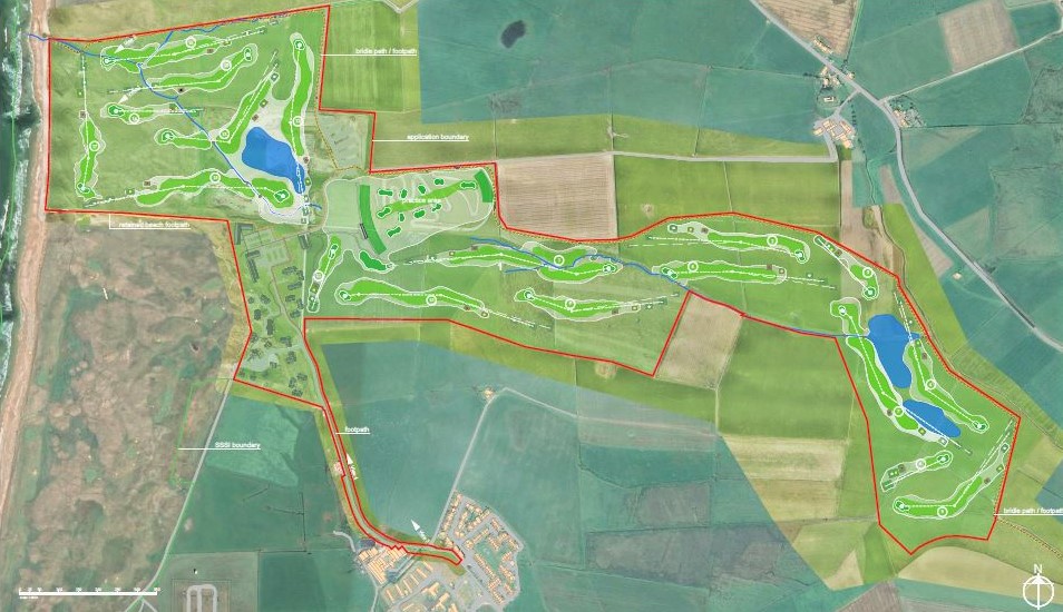 The proposed location of the new 18-hole, par-72 golf course.