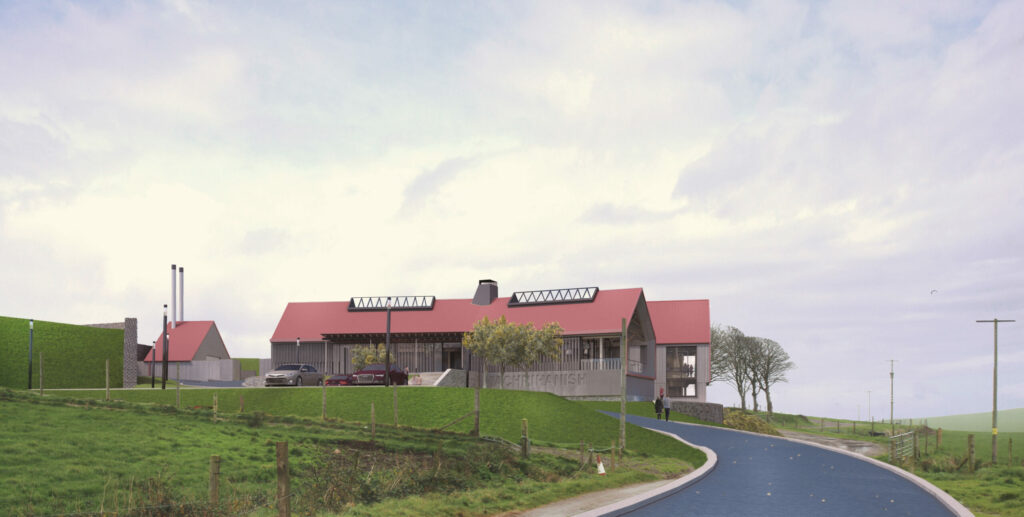 How the entrance to The Machrihanish Distillery could look. Image: ZONE Architects.