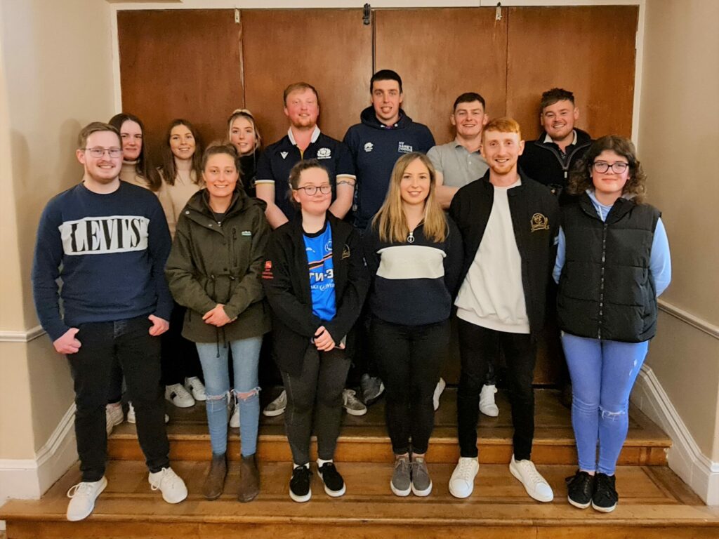 Campbeltown Young Farmers Club's committee members.