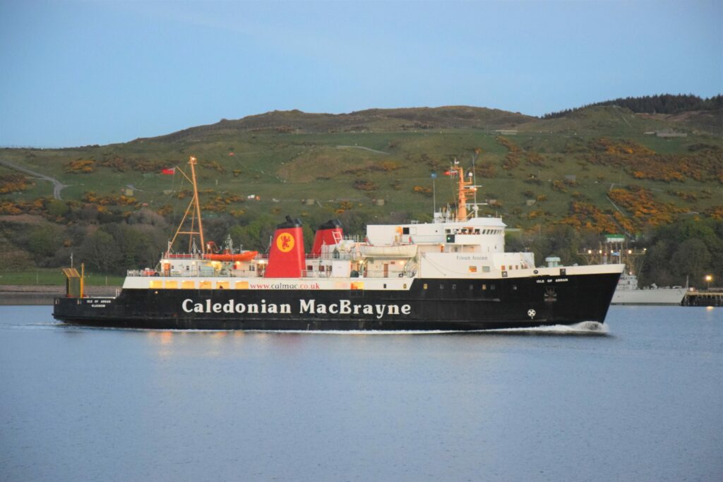 First ferry of the season sails into town