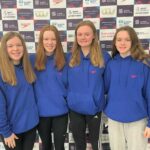 Photographed at the Nationals competition, from left: Hannah Millar, Emma Millar, Evie Judge and Niamh Quinn.