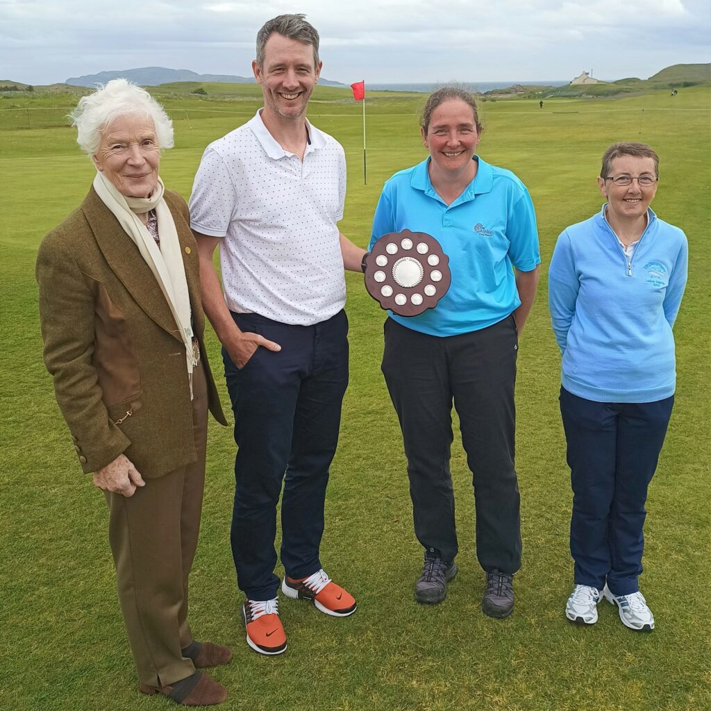 Duo are first to lift new trophy in honour of Dunaverty legends
