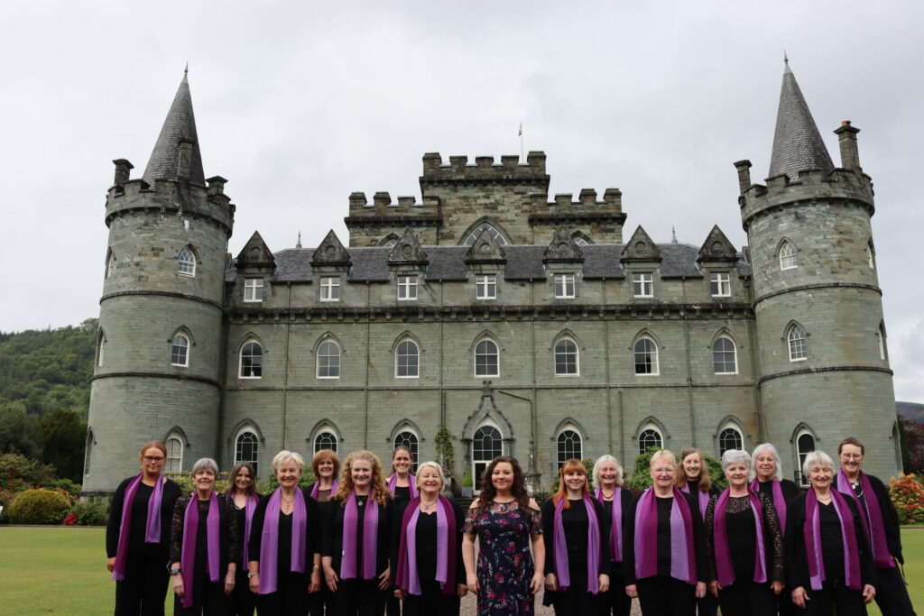 The Voices of Argyll choir closed its first tour with performances at Inveraray Castle.