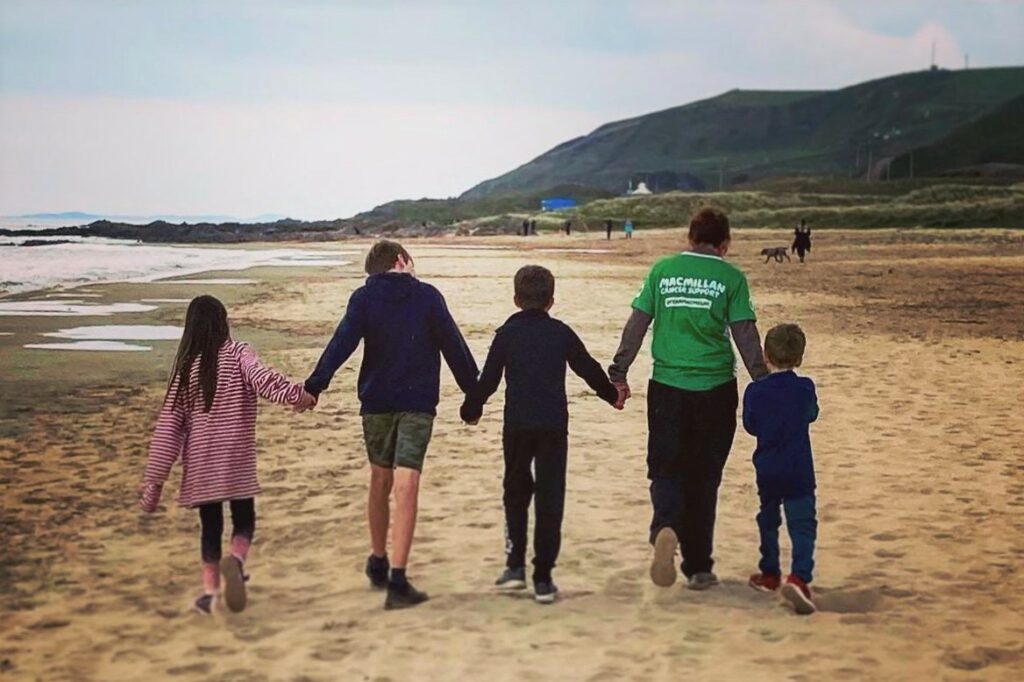 Support from friends, family and the local community helped Lindsay complete last year's sponsored walk.