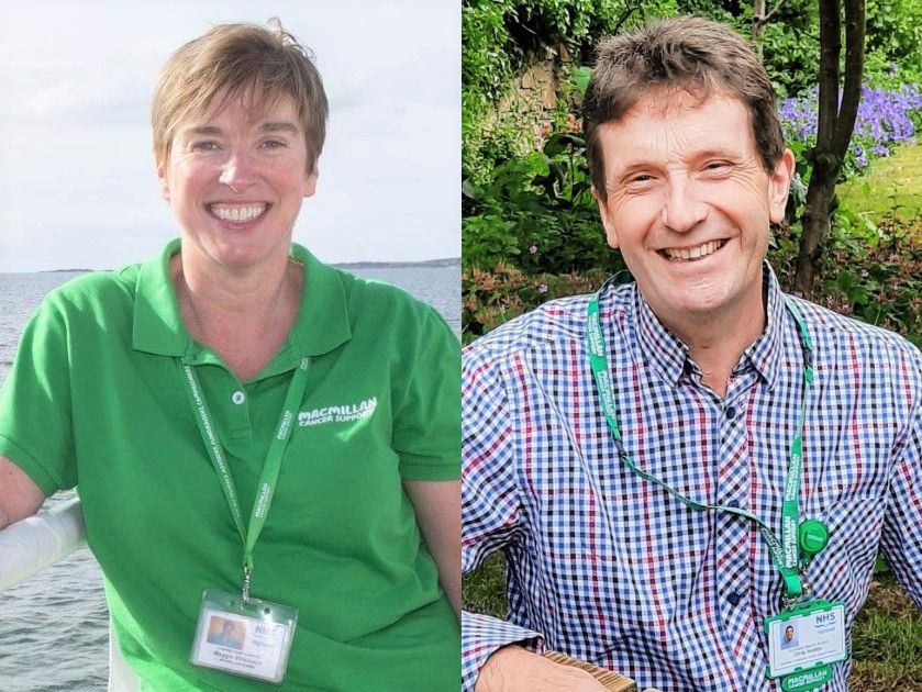 Macmillan clinical nurse specialist Maggie Wilkieson and Macmillan cancer support worker Chris Holden are on hand to help.
