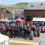 Whisky fans fill the square at Springbank Distillery during its open day last Thursday. Photograph: Kenny Craig.