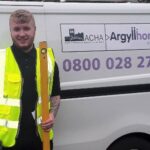 Alasdair MacDonald, based in Dunoon, who has joined Argyll Homes for All as an apprentice joiner.