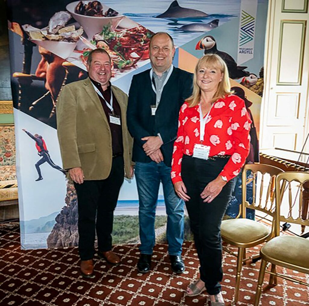 From left: David Adams-McGilp of VisitScotland, Fergus Murray of Argyll and Bute Council and Cathy Craig of AITC. Photograph: Kevin McGarry.
