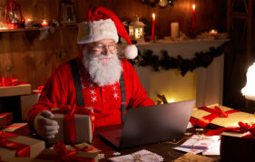 Santa at his desk Pic: Shutterstock