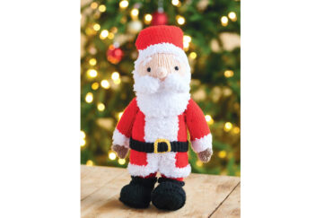 Santa knitted toy