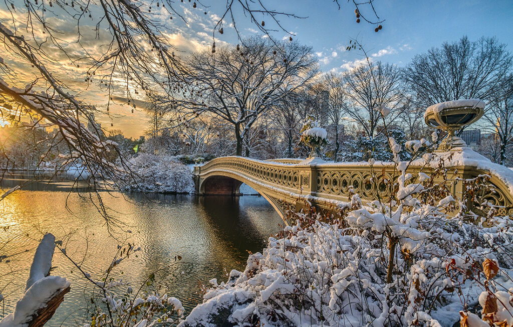 Central Park Bow Bridge in Winter Pic: Shutterstock