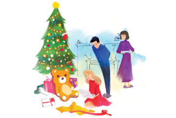 Opening presents on Christmas Day Illustrations throughout: Celine Wong