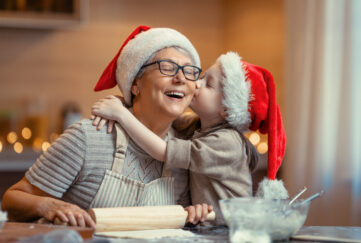Merry,Christmas,And,Happy,Holidays.,Family,Preparation,Holiday,Food.,Grandma