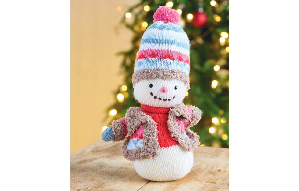 Knitted Snowman toy