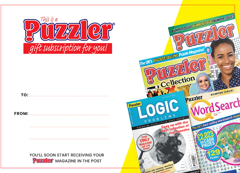 Puzzler Gift Certificate