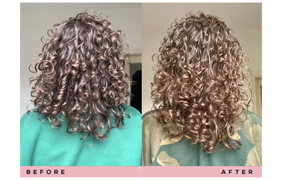 Sotira's hair, before and after