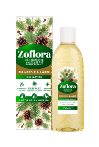 Zoflora Fir Needle and Amber 250ml Carton and Bottle