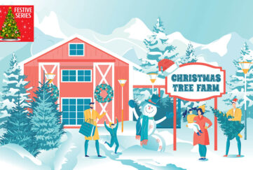 A Christmas Tree Farm Illustration: Shutterstock
