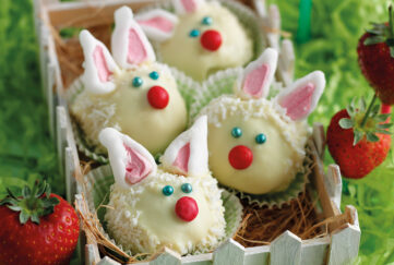 Easter cake recipe, bunny design