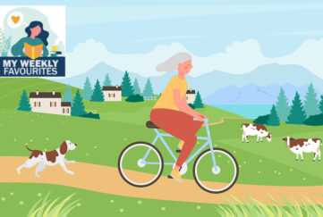 Mature lady cycling Illustration: Shutterstock
