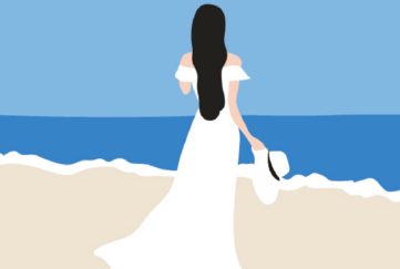 A bride looking out to sea Illustration: Shutterstock