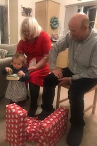 Linda with her granddaughter