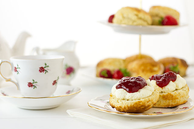 Afternoon tea with scones Pic: Shutterstock