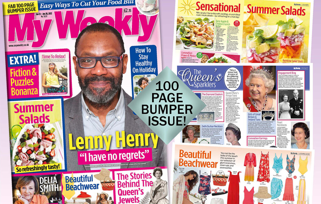 Lenny Henry cover and 100 page bumper issue sticker
