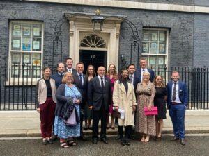 A group outside Downing Street