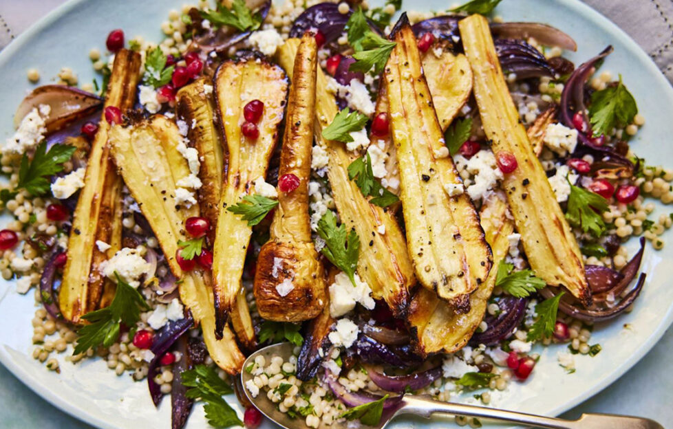 Roasted parsnip salad