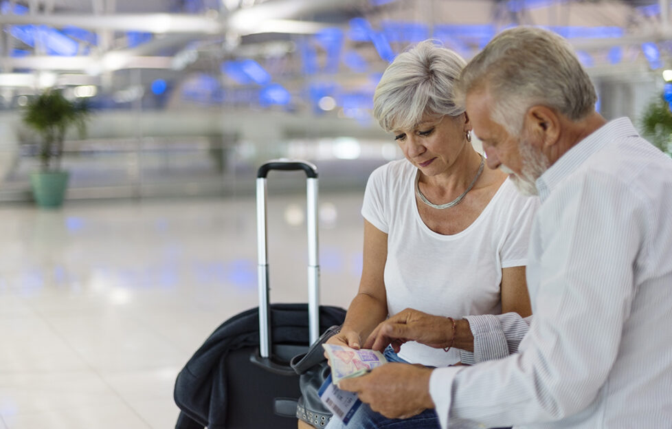 Couple in airport Pic: Shutterstock