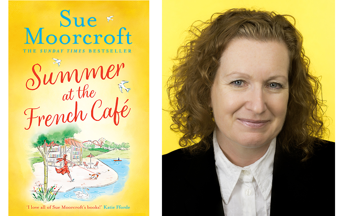 Sue Moorcroft and her latest book