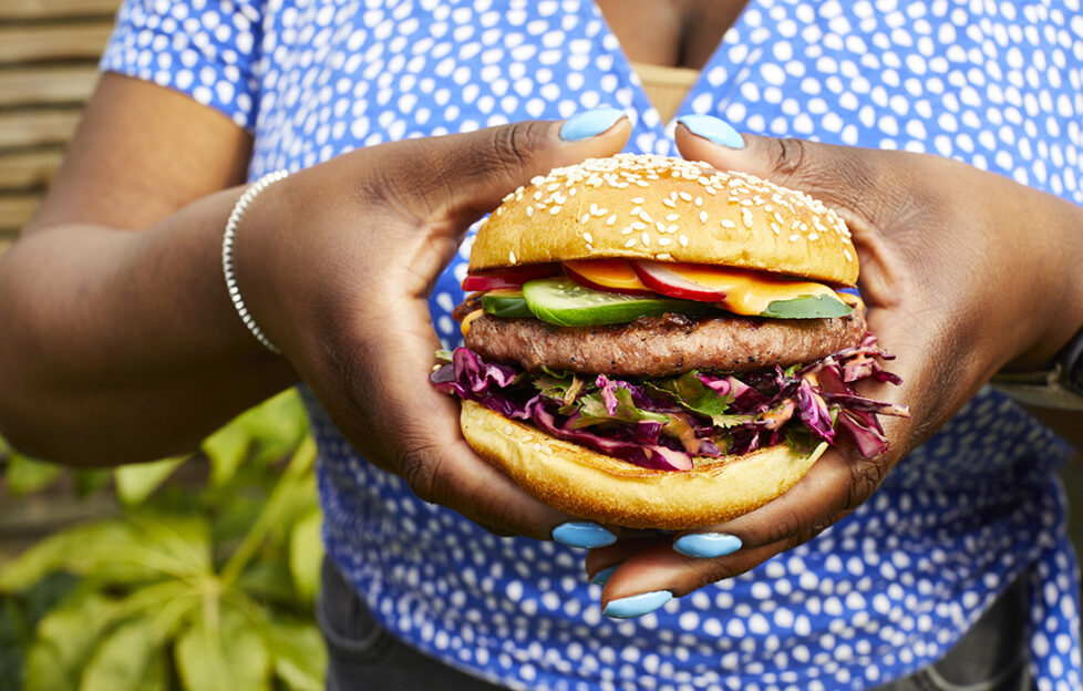 Asian Slaw Burger