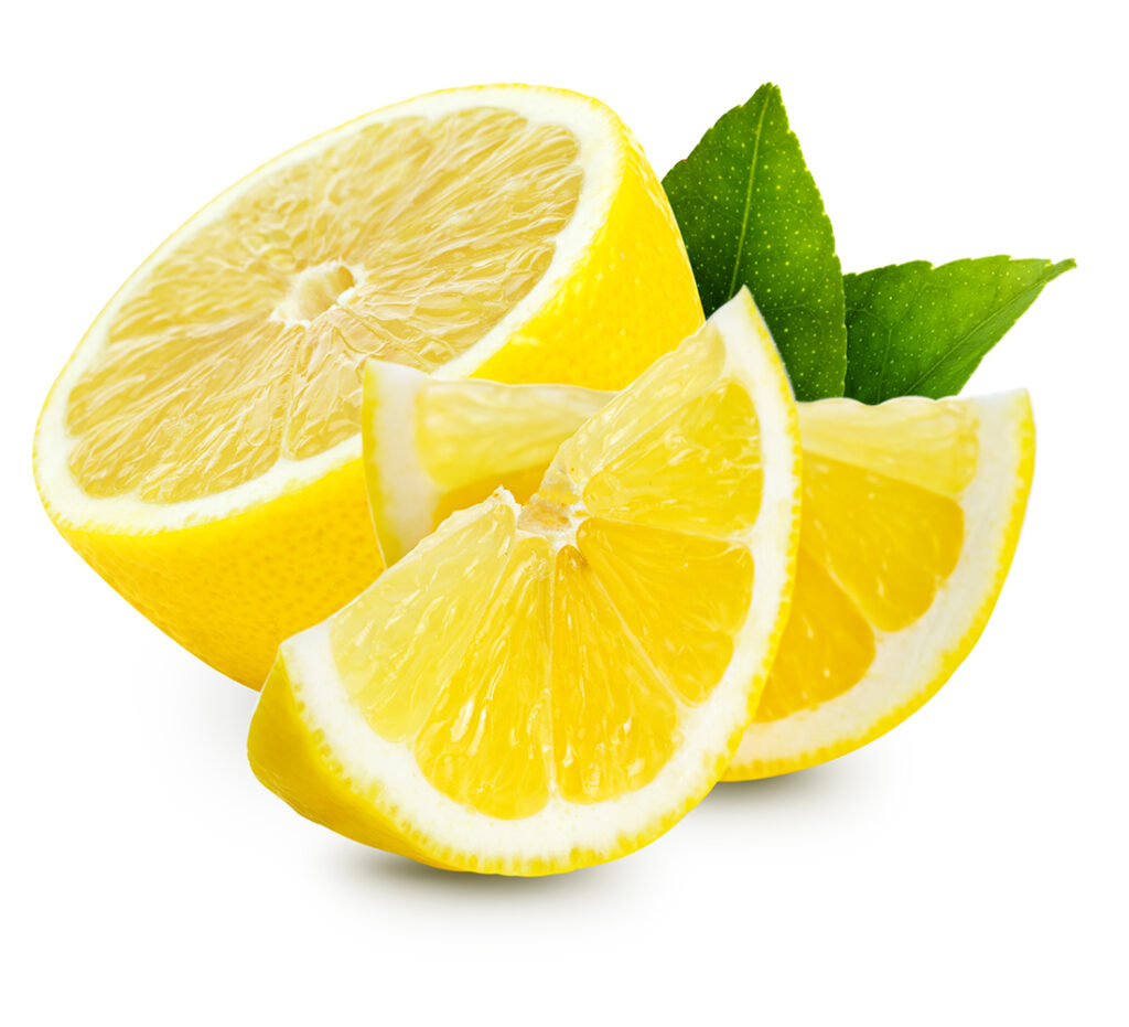 Lemons that have been cut into wedges